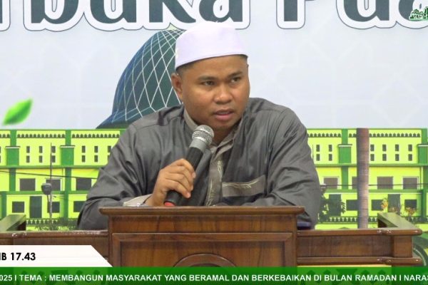 Pengajian Ramadhan di Masjid Agung Ar-Raudlah, Ustadz Zainal Abidin Bahas Tingkatan Puasa