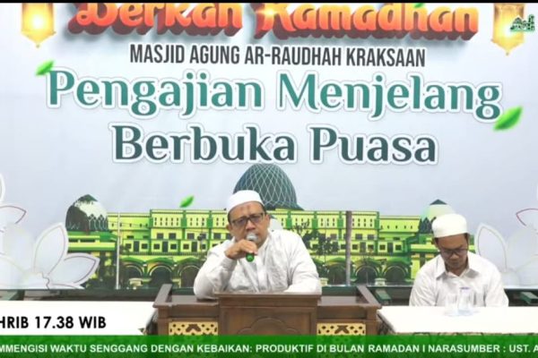 Produktif di Bulan Ramadhan, Pesan Penting dari Pengajian di Masjid Agung Ar-Raudlah